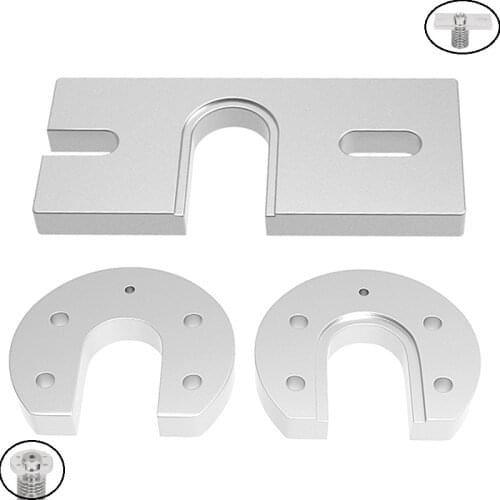 MEGA E3D V5 V6 Hotend Square Fixed Block Groove U-shaped Horseshoe Aluminum Mount Plate Parts DIY for 3D Printer Kossel Reprap