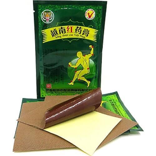 40PCS/5bag Vietnamese Red Ointment Tiger Patch Pain Relief Balm Plaster Meridian Active Wound Damage Sticker Health Care