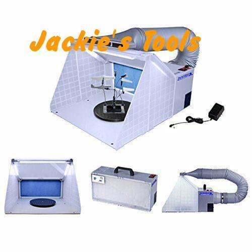 Portable Hobby Airbrush Paint Spray Booth Kit Exhaust Filter Extractor Set Model Crafts Figurines Top Quality