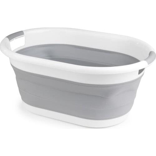 Collapsible Silicone Laundry Basket 37 LT Thanks to its Foldable Feature, It Allows You To Save Space