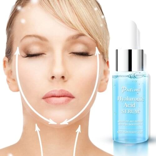 Hyaluronic Acid Facial Serum Face Cream for Anti Aging Wrinkle Firming Whiten Face Serum Essence of crude extract women Beauty