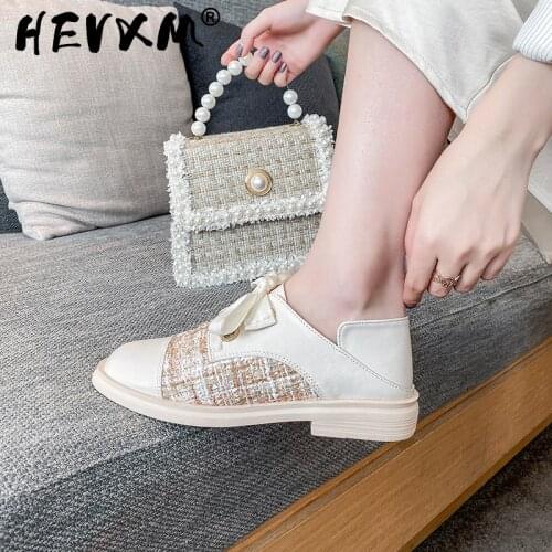 Womens Derby Shoes Elegant Female Footwear 2020 Fashion Womens All-Match Square Toe Casual Sneaker Autumn Leather Dress Modis