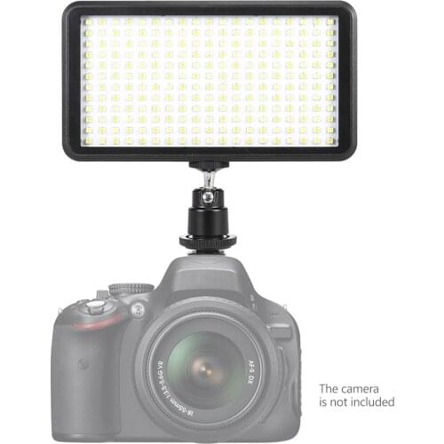 Andoer Ultra-thin 3200K/6000K Studio Video Photography LED Light Panel Lamp 228pcs Beads for Canon Nikon DSLR Cam DV Camcorder