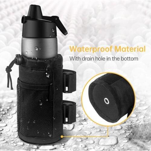 Bike Wheelchair Baby Cart Cup Holder Water Bottle Waterproof Drink Bag Pouch Bicycle Accessories Replacement Parts
