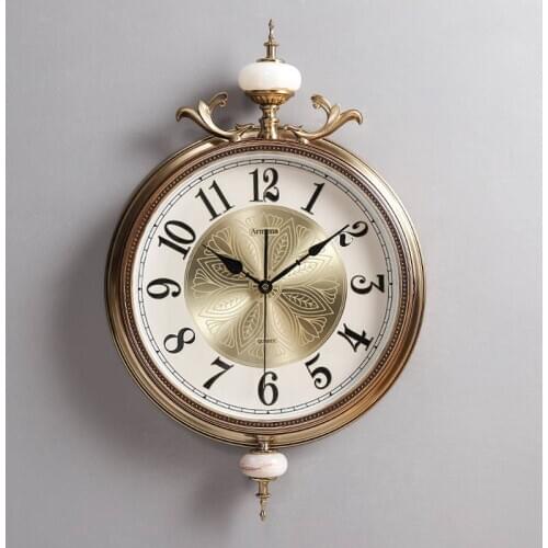 Vintage Luxury Silent Wall Clock Modern Design Retro Wall Clock Living Room Reloj De Pared Home Decor Best Selling 2019 Products