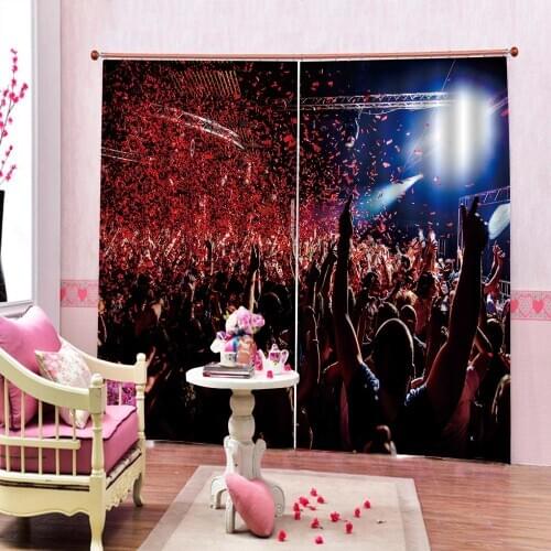 Custom Dance curtains for clud Curtain for living room bedroom blackout home drapes