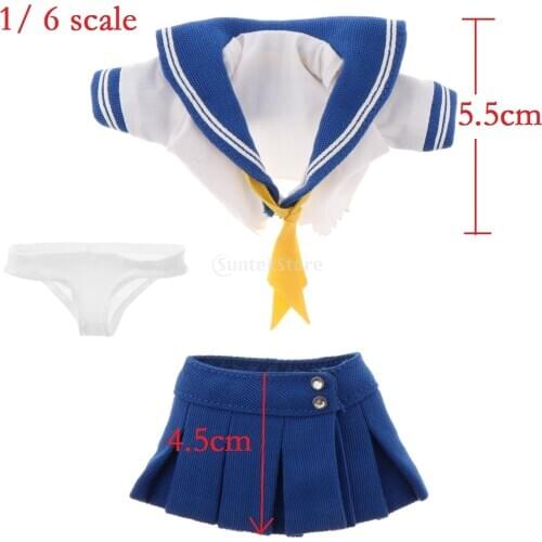 1/6 Women Clothes Uniform Set for 12 Inch Ph Figure Accessories