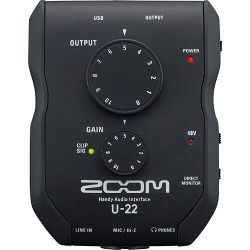 ZOOM U22 U-22 handheld USB audio interface recording sound card network live broadcast sound card for PC/Mac/iPhone/iPad