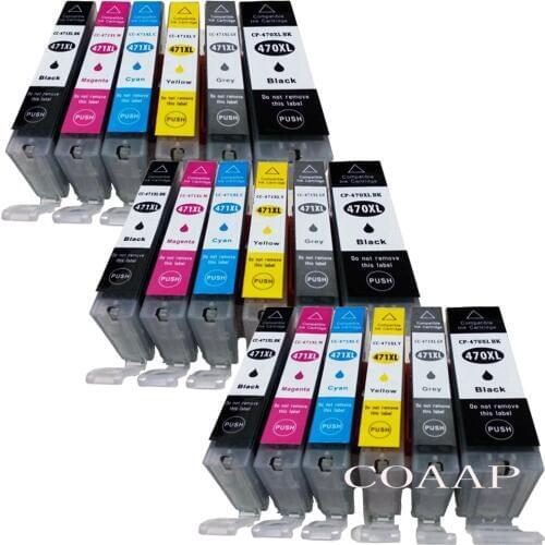 18 Pack PGI470 CLI471 ink cartridge for Compatible CANON PIXMA MG5740 MG8640 TS5040 TS6040 Printer