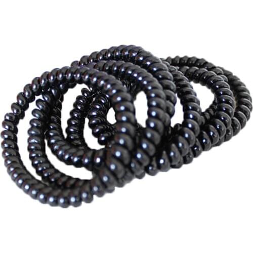 5Pcs/Lot Women Elastic Hair Bands Rubber Hairband Telephone Wire Rope Hair Band Girls Hair Accessories