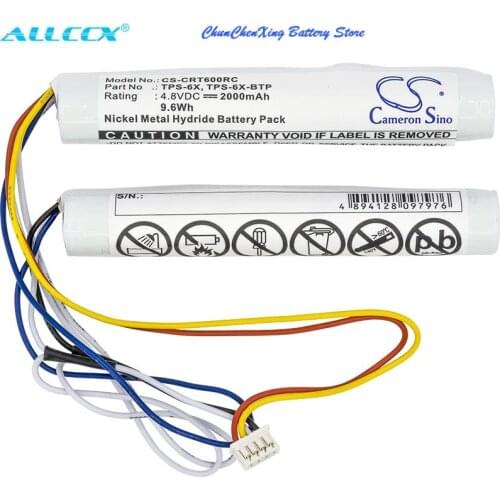 Cameron Sino 2000mAh Battery 6504906, TPS-6X, TPS-6X-BTP for Crestron TPS-6X Wireless Touchpanel, TST-600 Wireless Touch Screen
