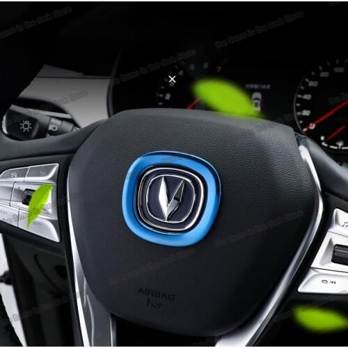 Lsrtw2017 for Changan Cs35 Plus Car Steering Wheel Logo Trims Decorative Interior Accessories ring 2018 2019 2020 2021 cs35plus