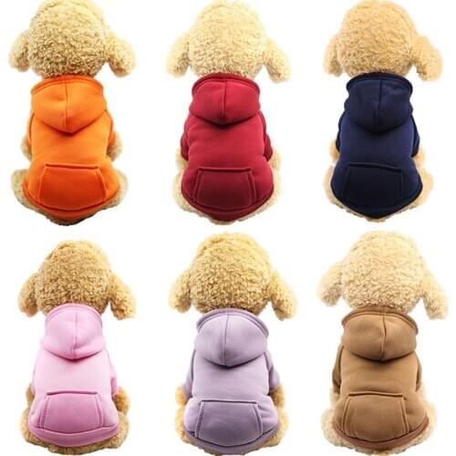Dog Hoodies Pet Clothes For Dogs Coat Jackets Cotton Dog Clothes Puppy Pet Overalls For Dogs Costume Cat Clothing Pets Outfits