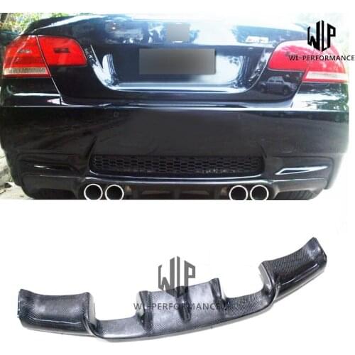 E92 M3 V Style Carbon Fiber Rear Lip Bumper Splitter Diffuser Car Styling for BMW 3 Series E92 M3 320i 328i 335i 2005-2012