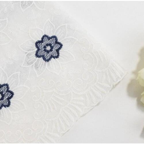 Cotton Seven-pointed Star Embroidered Fabric Camisole Wedding Dress Lace Fabric