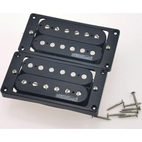 Chrome cover 4C Wire Wilkinson LP Pickups Humbucker Ceramics Electric Guitar Pickups