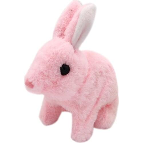 17X17X10CM Simulation Electric Plush Toy Cute Bunny Bounce Bunny toys birthday, Christmas Gifts