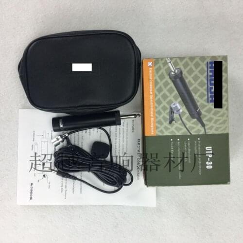 Free Shipping Electret Condenser Lapel Lavalier Clip-on Musical Instrument Mic Microphone For Guitar Sax Trumpet Violin Piano