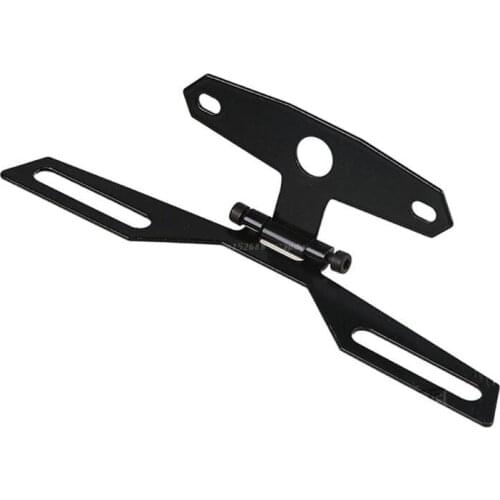 Motorcycle License Plate Bracket Taillight Fixed Folding Number Plate Frame Holder Light Mount Universal Motorbike Parts