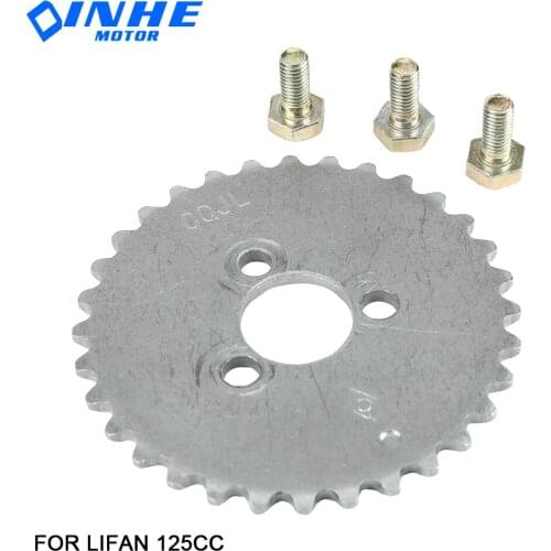 Motorcycle 32 Tooth Camshaft Timing Sprocket with bolt For lifan 125cc 150cc Horizontal Engines Dirt Pit Bike Monkey Atv Quad