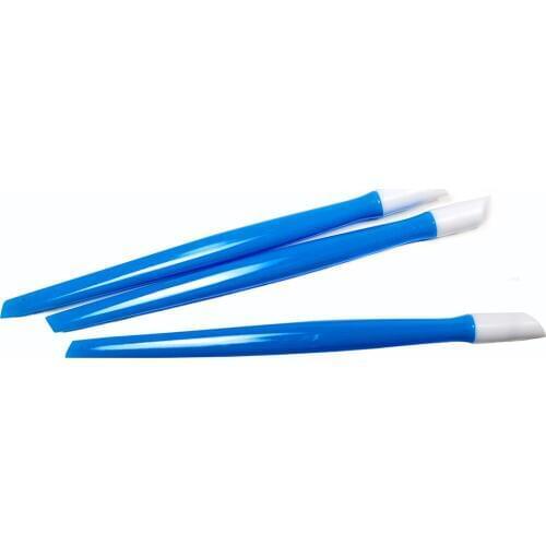 3pcs Soft Plastic Nail Cuticle Pusher Double Head Point Pen Smooth Stick Blue Remove Dead Skin DIY Manicure Nail Art Tool