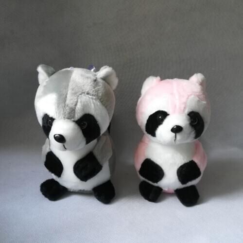 New style about 25cm pink or gray raccon plush toy cute raccoon soft doll baby toy birthday gift h2139