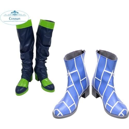 JOJOs Bizarre Adventure Stone Ocean Jolyne Cujoh Shoes Cosplay PU leather Boot Halloween