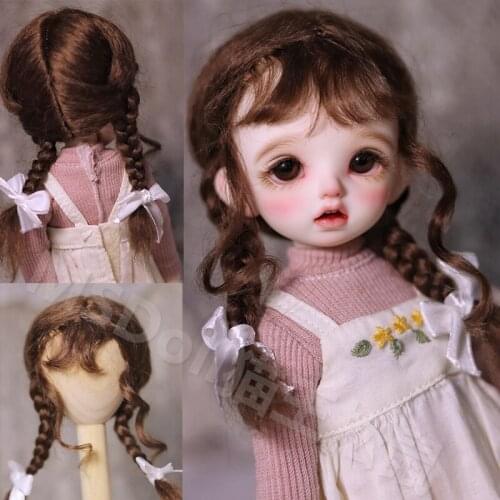 1/6 Doll Wig For Doll accessories BJD/SD Handmade customization cute doll wig