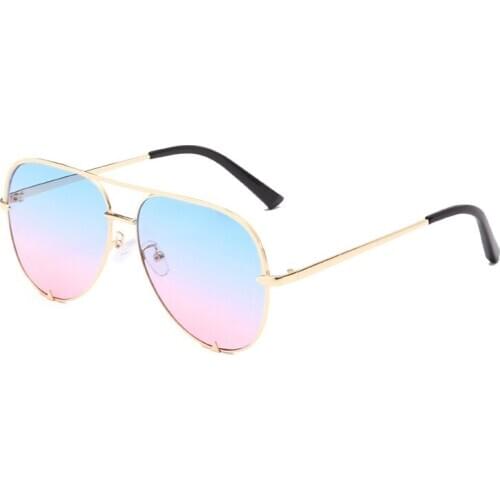 Flat Black Sunglasses Silver Mirror Metal Sun Glasses Brand Designer Pilot Glasses Women Men Shades Top Fashion Eyewear AS109