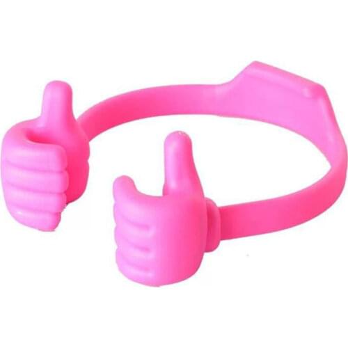 Thumbs-up Phone Stand for Tablets, Pad and Smart Phones, Flexible Plastic Cellphone Tablet Stand, Mobile Smartphone Mount