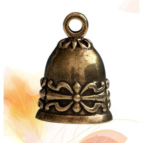 1PC Bell Pendant Jingle Bell Brass Retro Unique Vintage Keyring for Gift Decoration Hanging Ornament