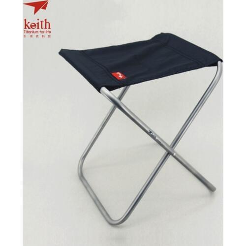 Keith Pure Titanium Folding Chair Super Light Portable Outdoor For Hiking Camping Fishing Only 247g
