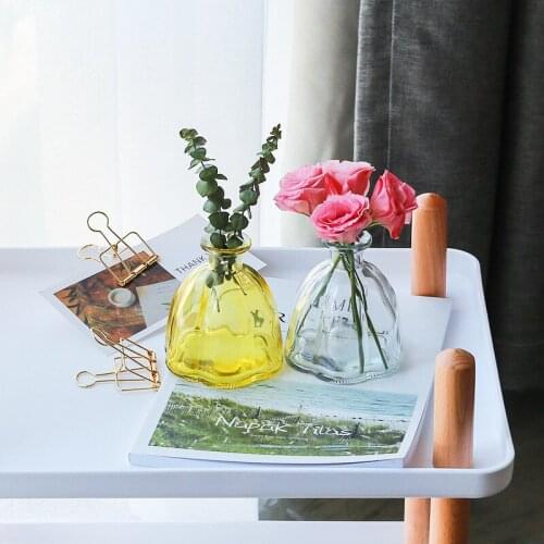 Vase Living Room Dried Flowers Nordic Ins Style Glass Transparent Dill Home Decoration Accessories Flower Vases For Homes