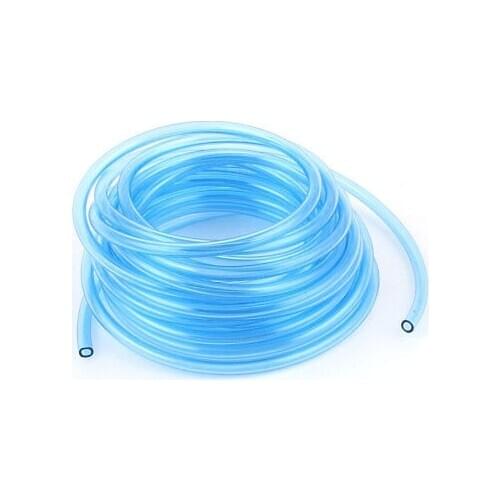 6mm x 4mm Air Pneumatic PU Hose Tube Pipe Clear Blue 5.3M Long