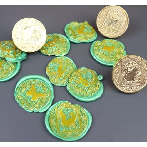 WYSE Sealliing Wax Seal Stamp Sky Animal Wax Sellos for DIY Wedding Invitation Party Tools Wood Handle Craft Stamp