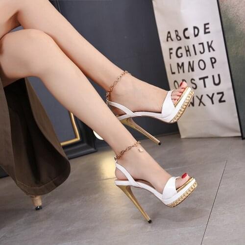 New Fish Mouth 13CM High Heel Women Sandals Sexy Pumps Shoes Size 34-42