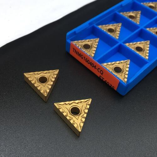 10PCS TNMG160404 CQ FT4025 For lathe Machining Steel Parts External Turning Tool Carbide Insert CNC Hard Metal Turning Tool