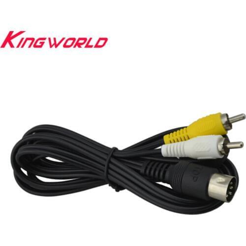 100pcs High quality AV Audio Video Cable for SEGA Mega Drive 1 RCA Cord for Genesis 1