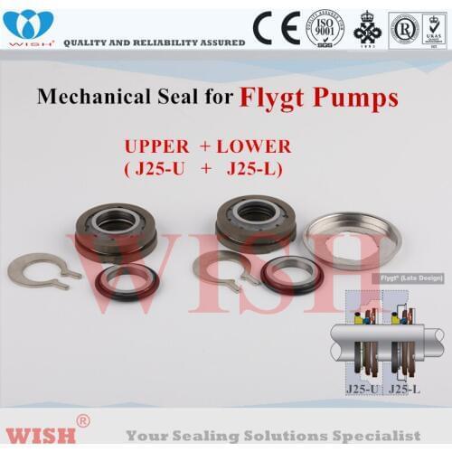 25mm upper + lower mechanical seal /Flygt and Grindex pump code 3102