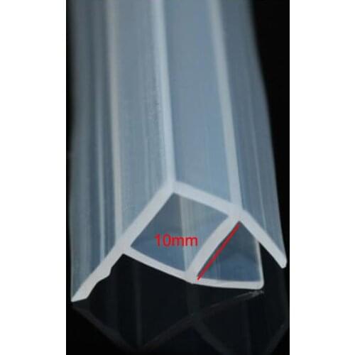 3 meters silicone rubber shower door window glass seal strip weatherstrip for 10mm glass