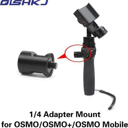 DJI OSMO+ OSMO Mobile Gimbal Accessories 1/4 Adapter Screw Mount Connector Aluminum Alloy Bracket Clip Extending Converter