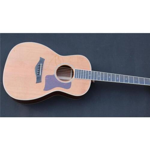 Free shipping solid cedar solid sapele back and side acoustic guitar custom vintage 512ce acoustic guitar