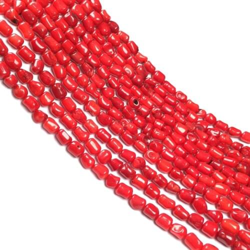Natural Stone coral beads irregular shape loose beads isolation bead for Jewelry Making DIY for bracelet necklace Accessories