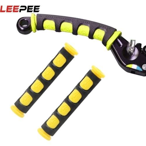 LEEPEE 2pcs Motorcycle Handgrip Guard Cover Anti-Skid Motorbike Brake Clutch Lever Cover Handlebar Grips Moto Accessories