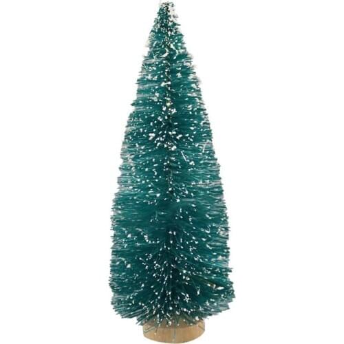 Decorative Small Christmas Tree Sisal Silk Tower Pine Mini Christmas Tree Ornaments Desktop Decorations