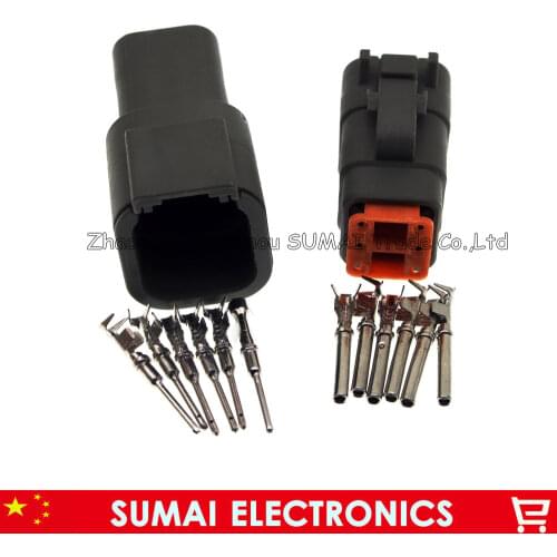 Deutsch DTM06-6S/DTM04-6P 6 Pin heavy truck/car fittings harness plug for BMW Benz ect.car