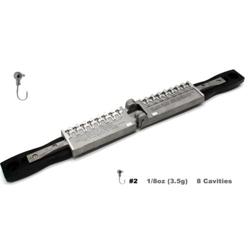 Agape DIY Fishing Roundhead Jig Mould ADRJHM/ASSORTED COMBO 1/8oz(3.5g) 8 Cavities