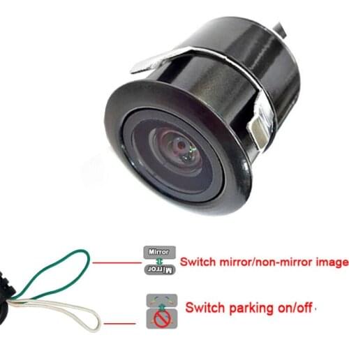 18.5mm Card Hole Vehicle Camera Wide Angle Universal Car Front/Rear View Camera IP67 Reverse camera for VW Ford Peugeot Toyota