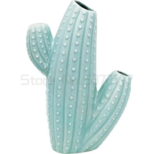 Nordic style creative ceramic cactus ornaments props TV cabinet porch ornaments