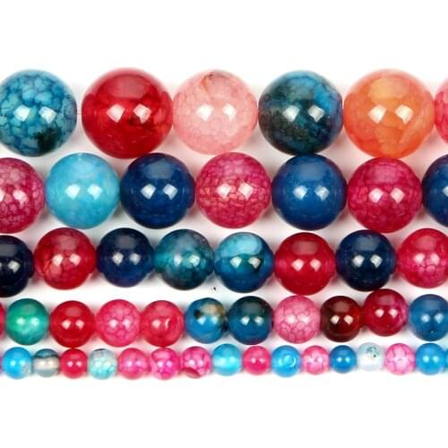 Natural Stone Apyrite Agates Charm Rubellites DIY Round Loose Beads For Jewelry Making for Needlework Beads Strand 4/6/8/10/12MM